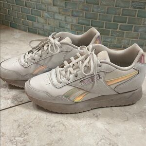 Reebok Women's Iridescent Cream Sneakers